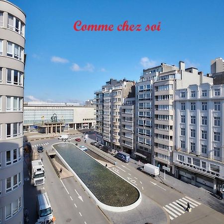 Lichtrijk En Comfortabel Hoekappartement Met Gratis Parking En Zeer Centraal Gelegen - Comme Chez Soi Oostende Exteriör bild