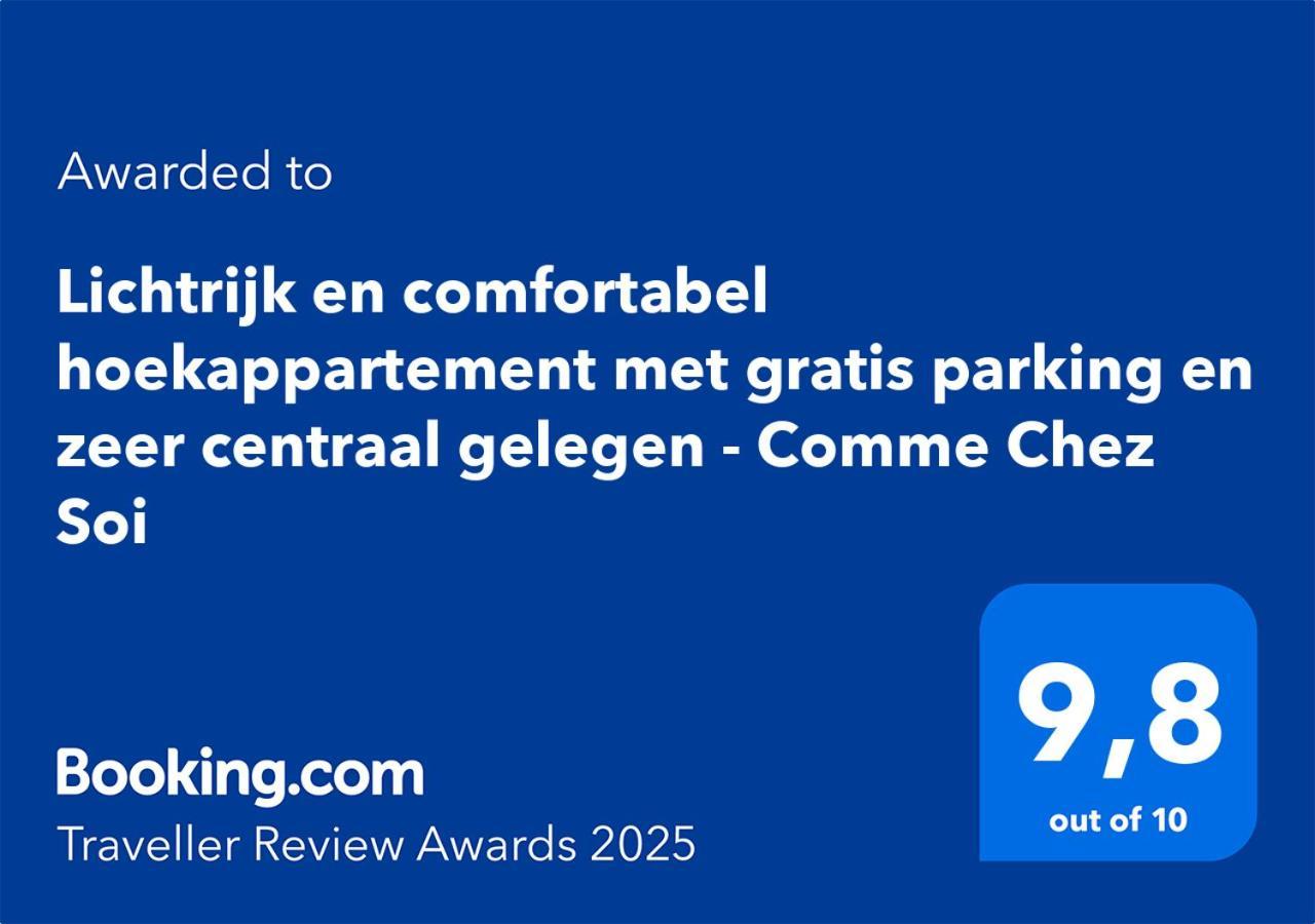Lichtrijk En Comfortabel Hoekappartement Met Gratis Parking En Zeer Centraal Gelegen - Comme Chez Soi Oostende Exteriör bild